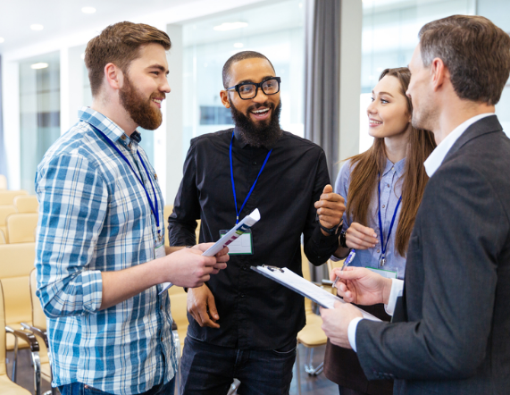 A group discussing unsecured personal loans