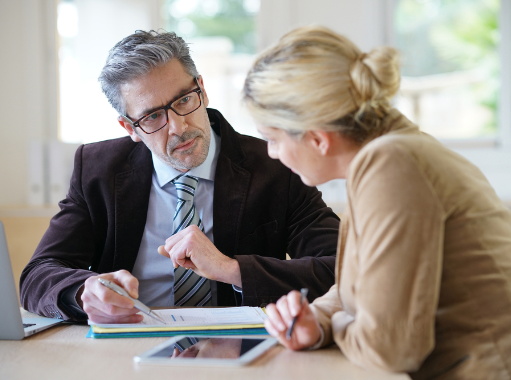 A man explaining personal loans