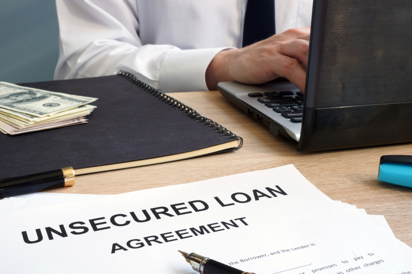 A client learning what unsecured debt is and how unsecured loans work