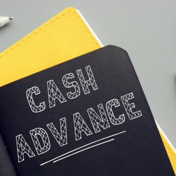 Cash Advance written on a sheet
