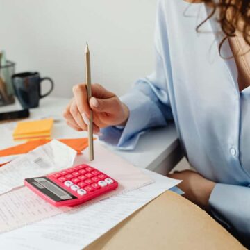 woman managing her personal finances